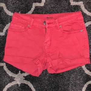 Red urban outfitters jean shorts